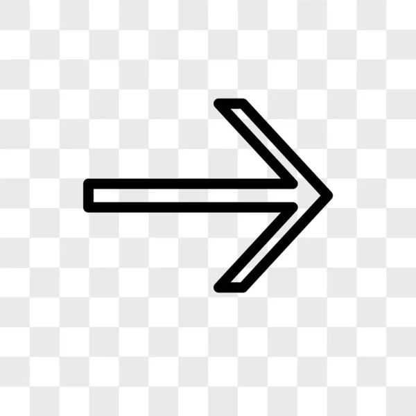 Rätt vektor ikonen isolerad på transparent bakgrund, rätt logotyp — Stock vektor