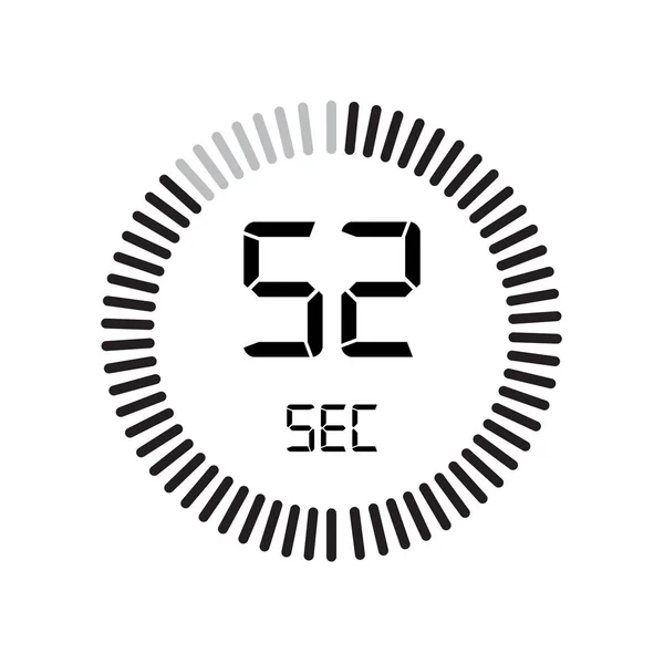 Seconds Icon Digital Timer Simply Vector Illustration 로열티 프리 스톡 일러스트레이션