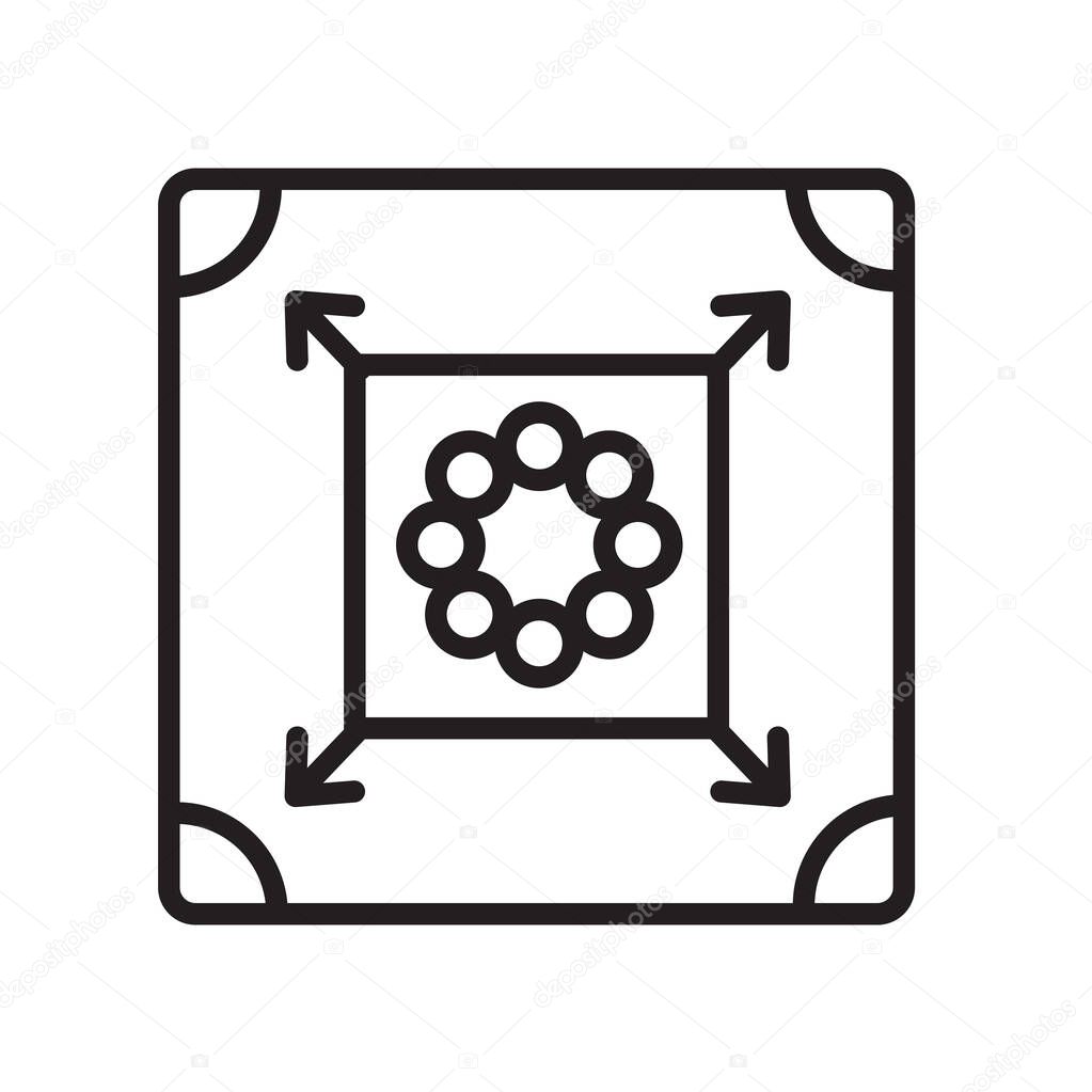 Carrom icon vector isolated on white background for your web and mobile app design