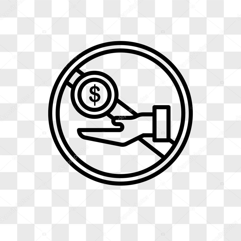 Corruption vector icon isolated on transparent background, Corru