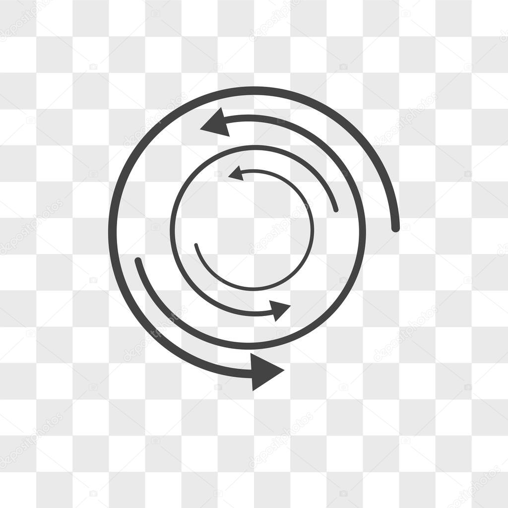 torque vector icon isolated on transparent background, torque lo