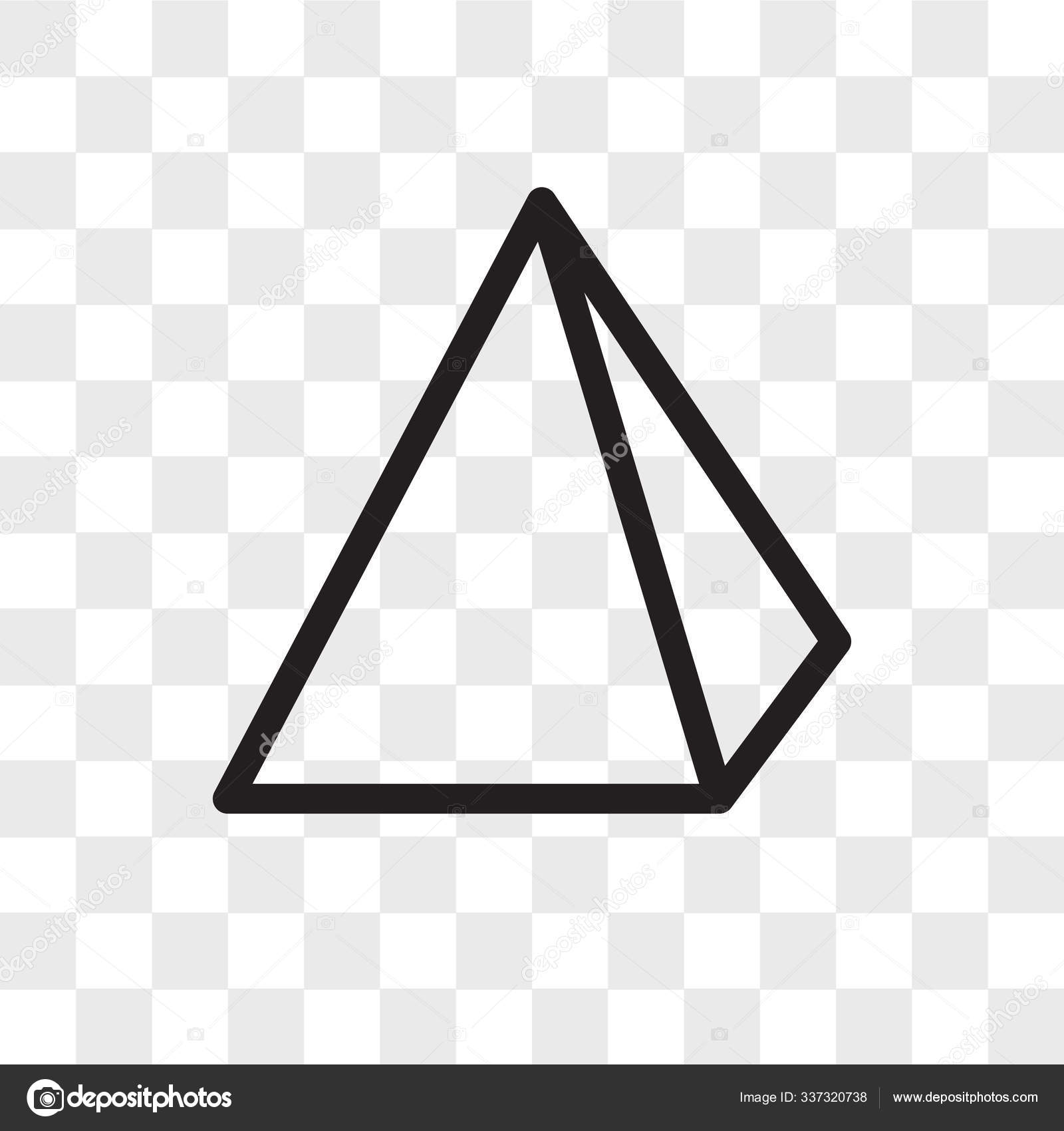 Pyramid Vector Icon Isolated On Transparent Background Pyramid Stock Vector C Provectorstock 337320738