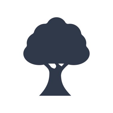 Ağaç simgesi vektörü ağ ve mobil uygulama tasarımınız için beyaz arkaplanda izole edildi