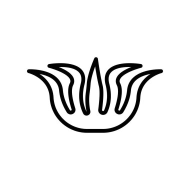 Aloe vera simge vektörü beyaz arkaplanda izole edildi, Aloe vera si