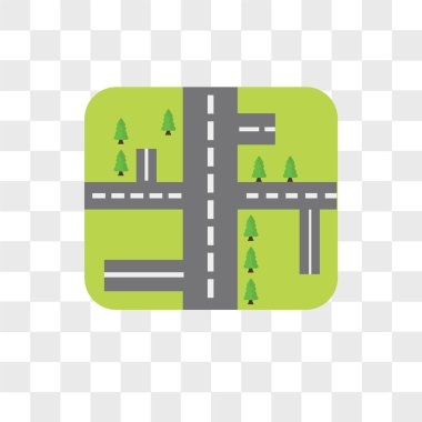 Saydam arka plan üzerinde Street lo izole sokak vektör simgesi