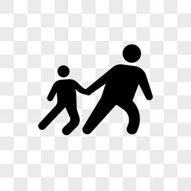 Şeffaf arkaplanda izole edilmiş çocuk vektör simgesi sürükle, Sürükle 