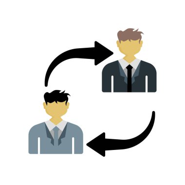 Web ve mobil uygulama tasarımınız için beyaz arkaplanda izole edilmiş ikon vektörü tartışması