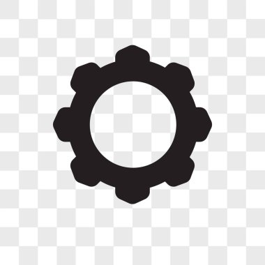 Ayarları şeffaf arka plan üzerinde izole simge vektör ayar