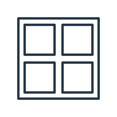 Beyaz arkaplanda izole edilmiş küçük resim ikonu vektörü, Küçük Resimler 