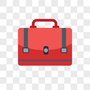 Saydam arka plan üzerinde Suitcas izole bavul vektör simgesi