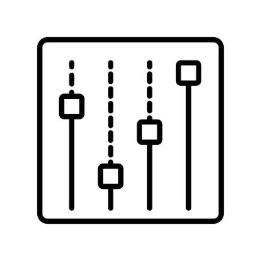 Web ve mobil uygulama tasarımınız için beyaz arkaplanda izole edilmiş ikon vektörünü ayarla