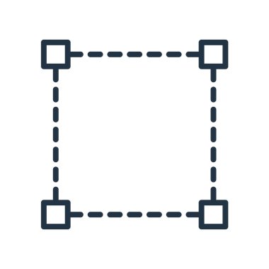 Beyaz arka plan üzerinde Select işareti izole simge vektör