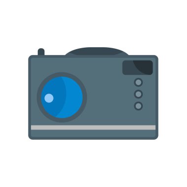 Kamera simge vektör işareti ve beyaz arka plan üzerinde izole sembolü