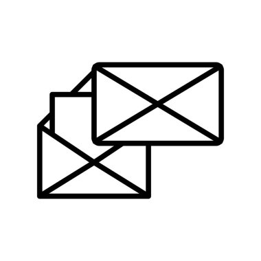 Beyaz arkaplanda harf simgesi vektörü izole, harf işareti ,