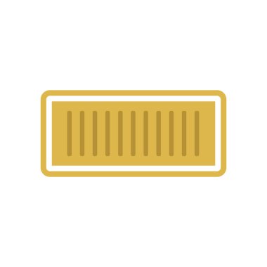 Gardırop simgesi vektör işareti ve sembol beyaz arka grubunda izole