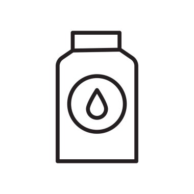 Beyaz arka plan üzerinde izole süt simgesi