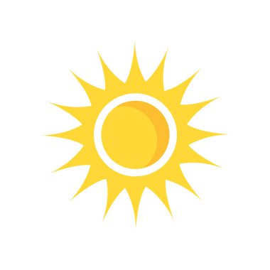 sun icon vector isolated on white background for your web and mobile app design
