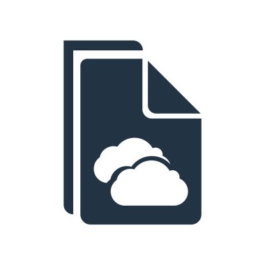 Beyaz arka plan üzerinde dosya işareti izole dosya simge vektör