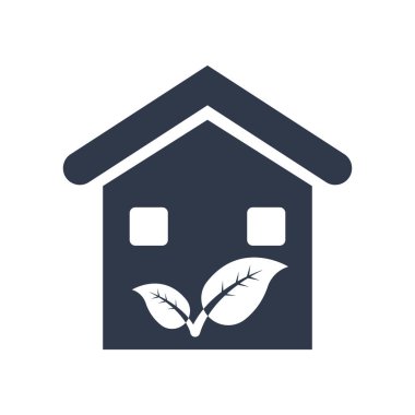 Web ve mobil uygulama tasarımınız için beyaz arkaplanda izole edilmiş Yeşil Ev simgesi vektörü