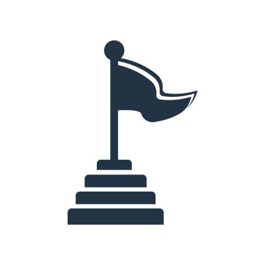 Beyaz arka plan üzerinde piramit işareti izole piramit simge vektör