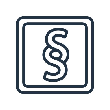 Paragraph icon vector isolated on white background, Paragraph si