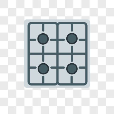 Soba vektör simgesi üzerinde şeffaf arka plan izole, logo soba