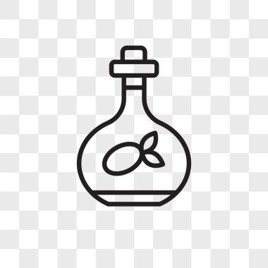 Saydam arka plan üzerinde zeytin izole zeytinyağı vektör simgesi 