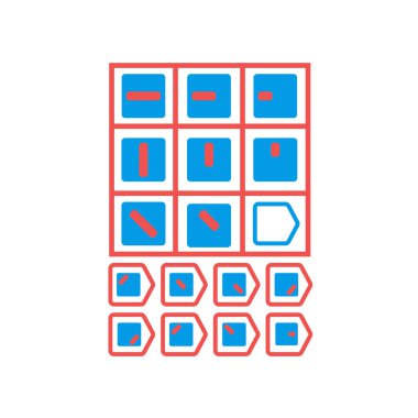 Choose correct answer. IQ test. Logical task, educational game for students. development of logic, iq. Task game exam what comes next, Vector illustration