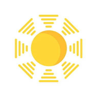 sun icon vector isolated on white background for your web and mobile app design