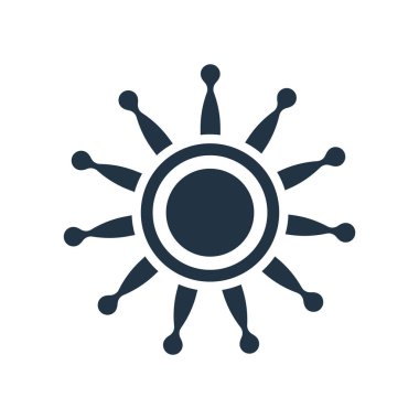 Beyaz arka plan üzerinde parlaklık izole parlaklık simge vektör 