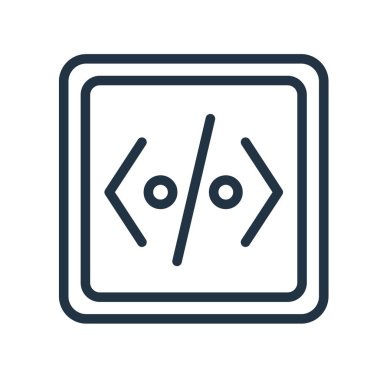 Parantez simgesi vektörü beyaz arkaplanda izole edildi, parantez işareti