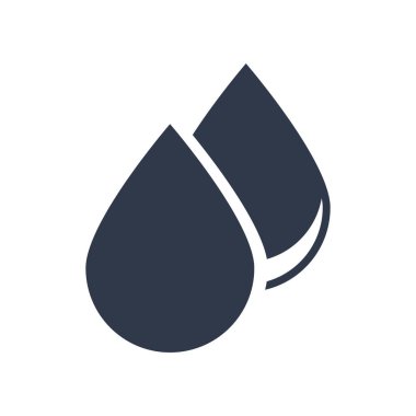 Yağ damlaları vektörü web ve mobil uygulama tasarımınız için beyaz arkaplanda izole edildi