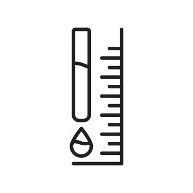 Mürekkep seviyesi simgesi vektörü beyaz arkaplanda izole edildi, mürekkep seviyesi si