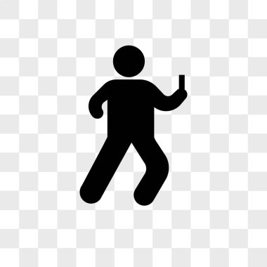 Akıllı telefon vektör simgesi şeffaf arkaplanda izole ediliyor