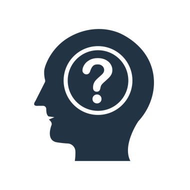 Beyaz arka plan üzerinde soru işareti izole soru simge vektör