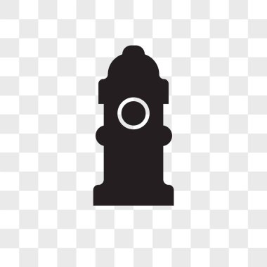 saydam arka plan üzerinde köknar izole yangın hidrant vektör simgesi