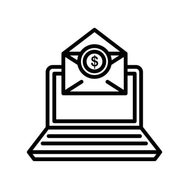 Yolsuzluk simgesi vektör işareti ve sembol beyaz sırt dekoltesinde izole edildi