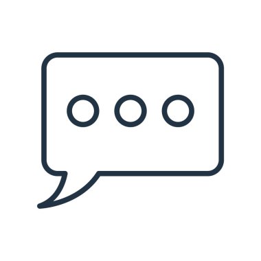 Beyaz arka plan üzerinde konuşma b izole konuşma balonu simge vektör