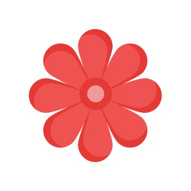 Çiçek simgesi vektörü web ve mobil uygulama tasarımınız için beyaz arkaplanda izole edildi