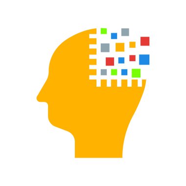 Artificial intelligence icon vector sign and symbol isolated on white background