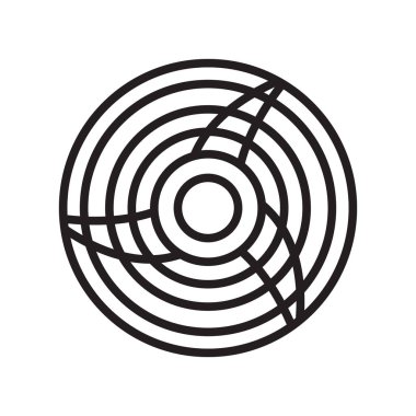 Beyaz arka plan üzerinde Fan işareti izole fan simge vektör