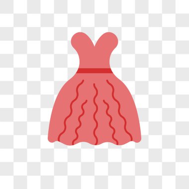 Saydam arka plan üzerinde izole elbise vektör simge düğün biz