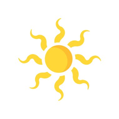 sun icon vector isolated on white background for your web and mobile app design