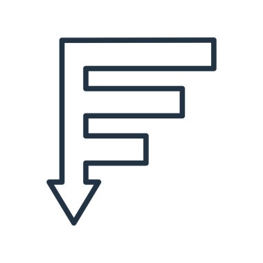 Beyaz arkaplanda izole edilmiş simge vektörü altında, imza altında