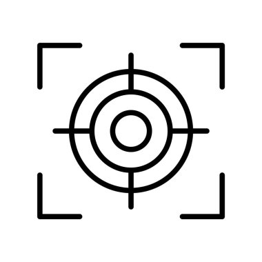 Focus icon vector isolated on white background, Focus sign