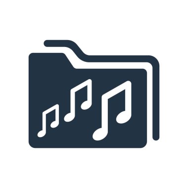 Beyaz arka plan üzerinde klasör işareti izole klasör simge vektör