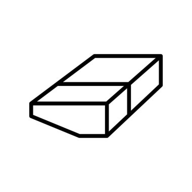 Eraser icon vector isolated on white background, Eraser sign , l