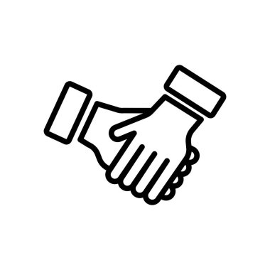 Cooperate icon vector isolated on white background for your web and mobile app design