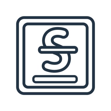 Vurucu simge vektörü beyaz arkaplanda izole edildi, Striketh