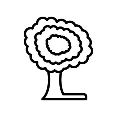 Ağaç simge vektör izole beyaz arka plan, ağaç işareti, çizgi üzerinde 